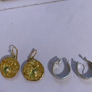 Two pairs of earrings